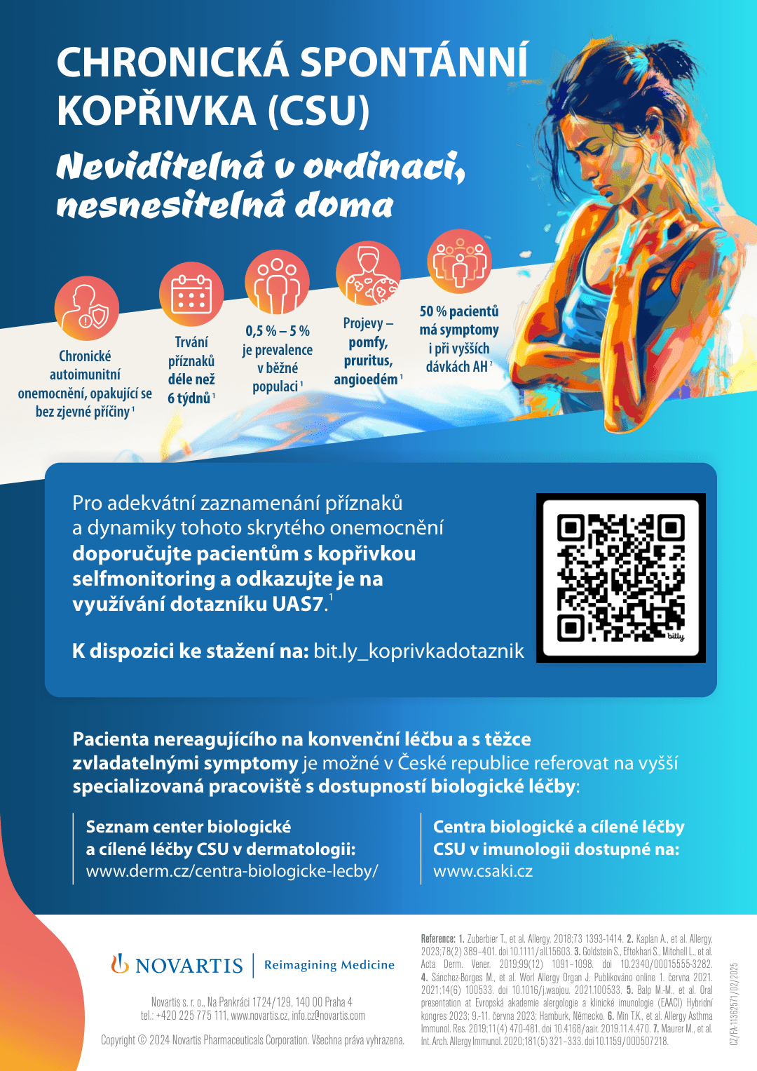 Novartis - Chronická spontánní kopřivka (CSU)